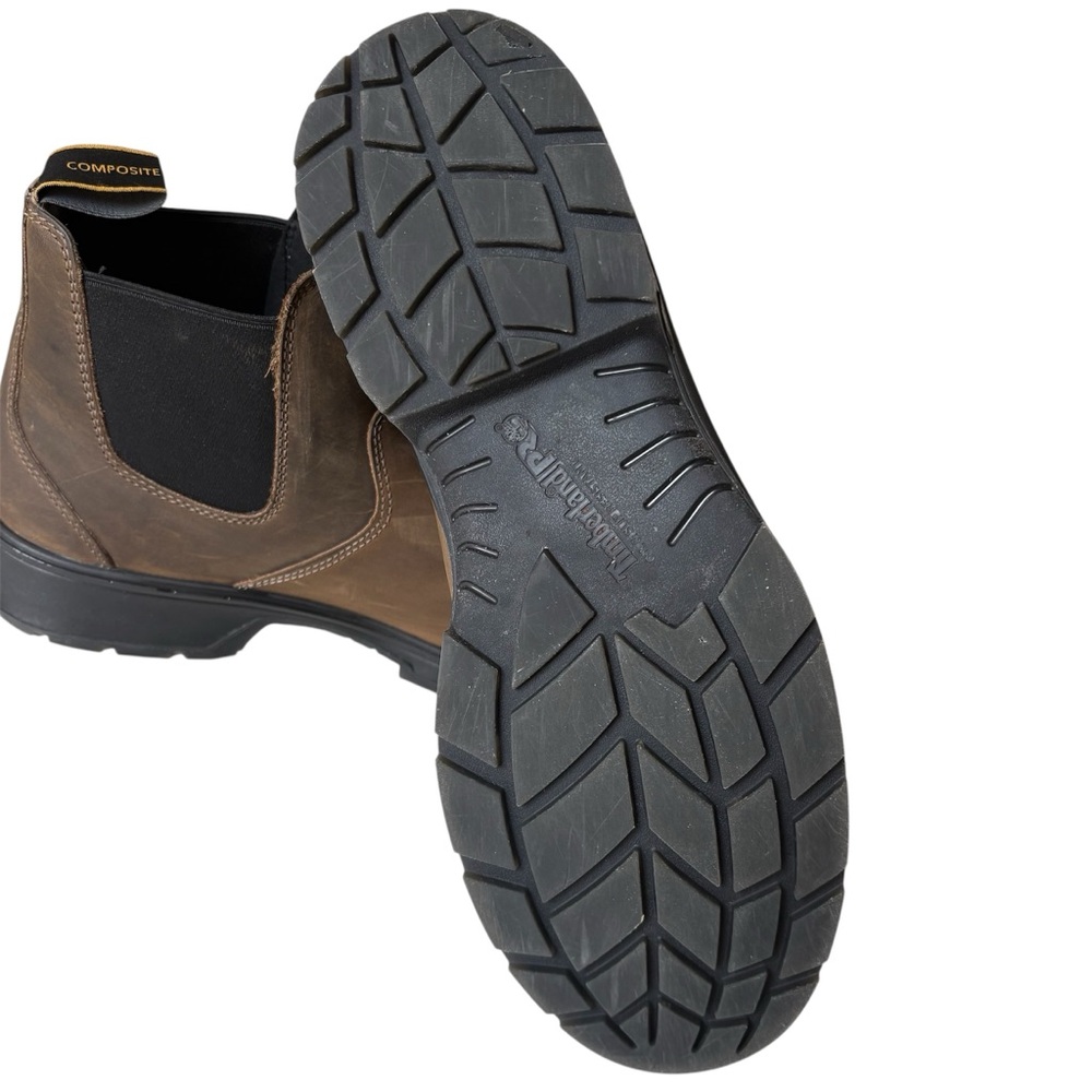 Timberland Men's Nashoba Casual Composite Toe Work Shoe‎ Boot Brown Leather 11 - Picture 8 of 13
